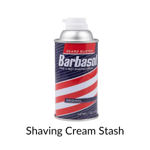 Shaving Cream Stash